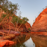 A water filled gorge in Karijini National Park
