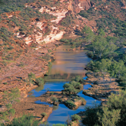 Water in river gorge Kalbarri