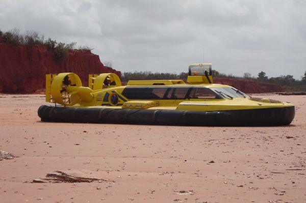 Broome Hovercraft on mudflats